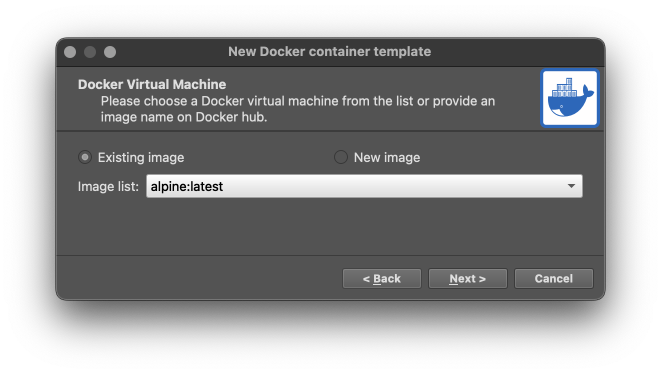 Create Docker template