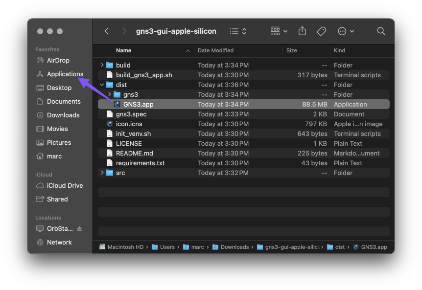 Build GNS3.app for Apple Silicon | Marc's Tech Blog