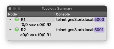 Device telnet port numbers